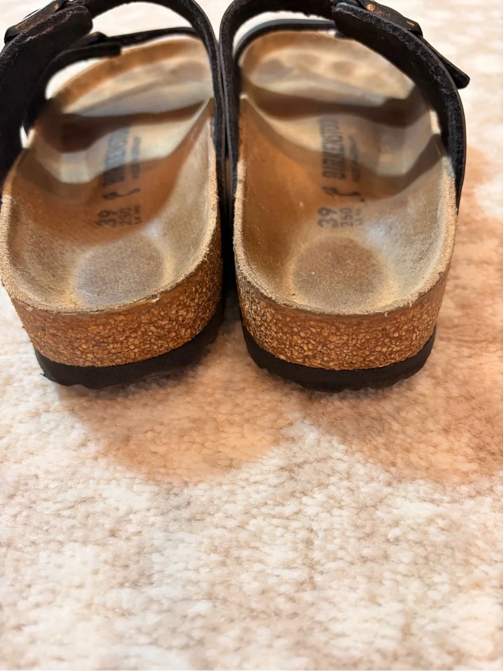 Birkenstock Black Two-Strap Arizona Sandals with Buckles - Picture 3 of 9
